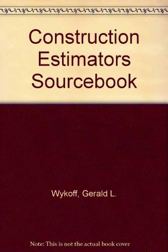 Stock image for Construction Estimators Sourcebook for sale by HPB-Red