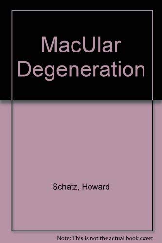 Stock image for MacUlar Degeneration for sale by Basement Seller 101