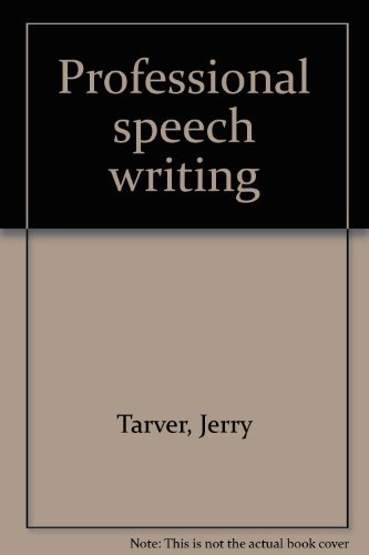 9780960912001: Professional speech writing