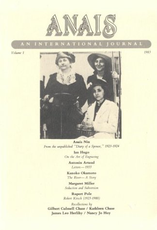 Stock image for Anais : An International Journal (Vol. 1) for sale by Daedalus Books