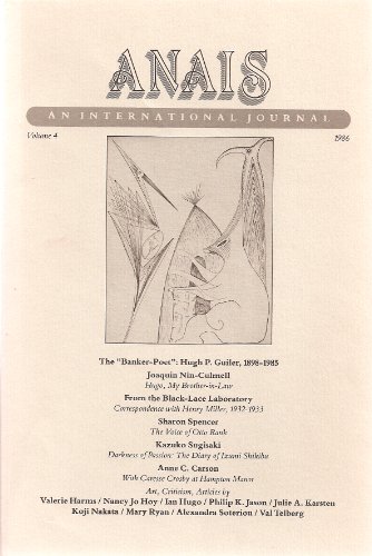Anais An International Journal: Vol. 4, 1986 (9780961123833) by Stuhlmann, Gunther