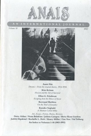 Stock image for Anais An International Journal: Vol. 10, 1992 [Paperback] [Jun 01, 1993] Stuh. for sale by Sperry Books