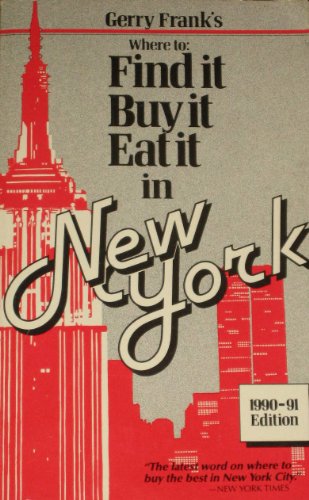 Stock image for Where to Find It, Buy It, Eat It in New York for sale by UHR Books