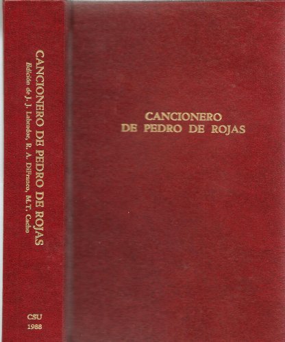 Cancionero De Pedro De Rojas