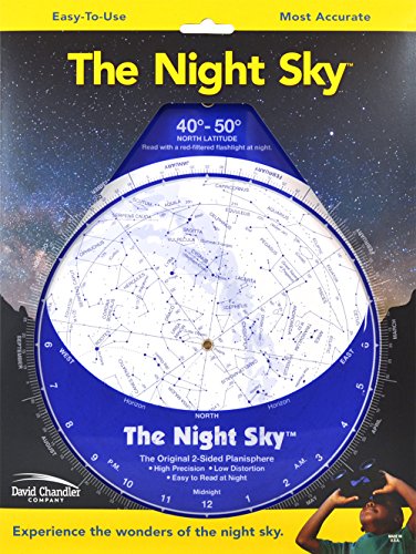 Imagen de archivo de The Night Sky 40°-50° (Large) Star Finder a la venta por Half Price Books Inc.