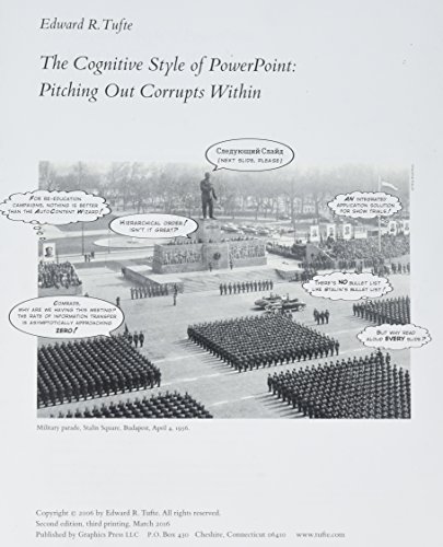 Beispielbild fr The Cognitive Style of PowerPoint zum Verkauf von BooksRun