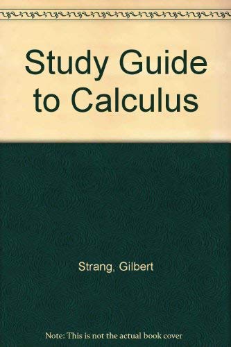 Stock image for Study Guide to Calculus for sale by Jenson Books Inc