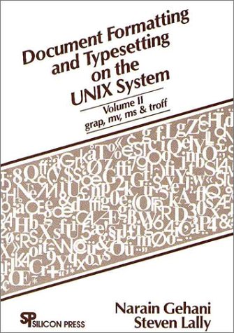 Stock image for Document Formatting and Typesetting on the UNIX Sytem for sale by Better World Books