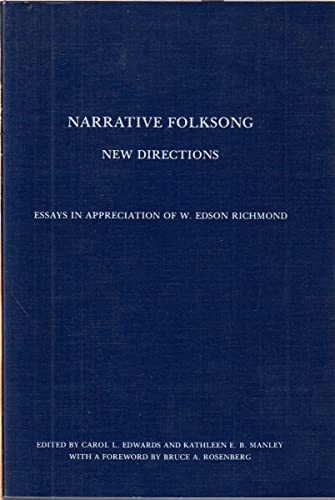 Stock image for Narrative Folksong : New Directions for sale by Better World Books: West