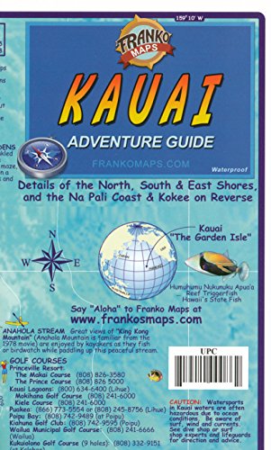 Stock image for Kauai Tour Map - The islands of Kauai and Nihau for sale by HPB Inc.