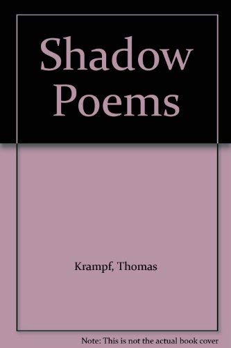 Stock image for Shadow Poems for sale by Visible Voice Books