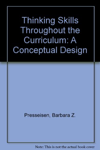 Stock image for Thinking Skills Throughout the Curriculum: A Conceptual Design for sale by SecondSale