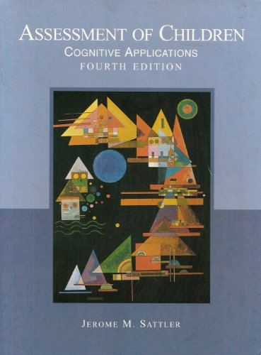 9780961820978: Assessment of Children: Cognitive Applications: 1