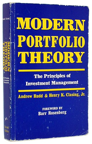 Imagen de archivo de Modern Portfolio Theory: The Principles of Investment Management a la venta por ThriftBooks-Dallas
