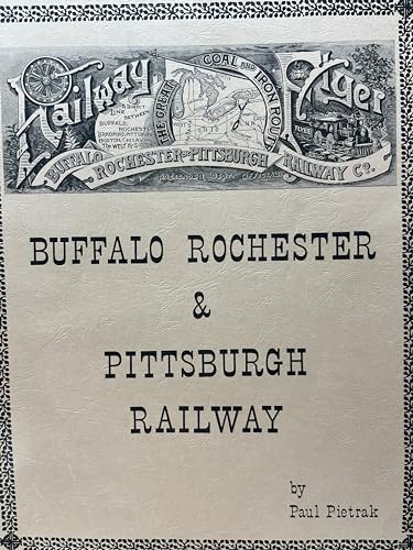 Stock image for Buffalo Rochester and Pittsburgh Railway for sale by Bookplate