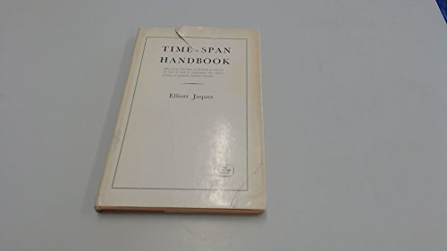 Time-span Handbook (9780962107047) by Jaques, Elliott