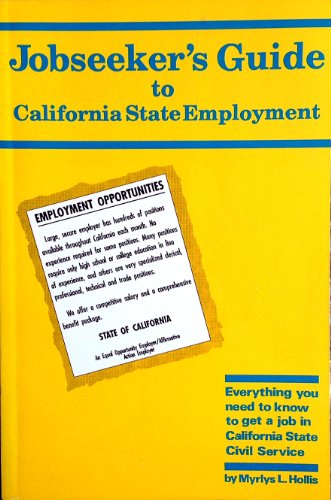 Imagen de archivo de Jobseekers Guide to California State Employment a la venta por Red's Corner LLC