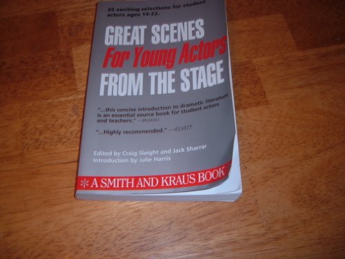 Stock image for Great Scenes for Young Actors from the Stage for sale by Better World Books