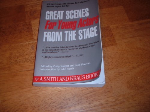 Stock image for Great Scenes for Young Actors (Young Actors Series) for sale by Front Cover Books