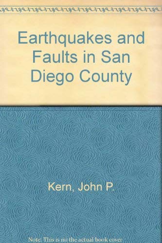 Imagen de archivo de Earthquakes and Faults in San Diego County a la venta por GridFreed