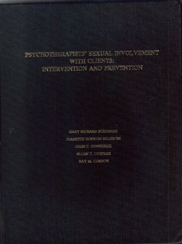 Beispielbild fr Psychotherapists' Sexual Involvement With Clients-Intervention and Prevention zum Verkauf von Book House in Dinkytown, IOBA