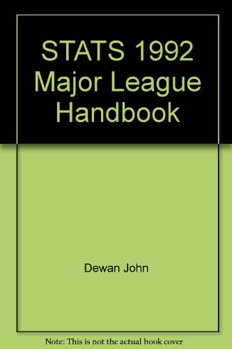 Beispielbild fr STATS 1992 Major League Handbook zum Verkauf von HPB-Ruby