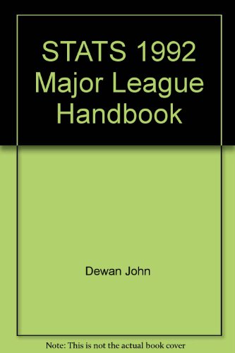 STATS 1992 Major League Handbook (9780962558139) by James, Bill; STATS Inc