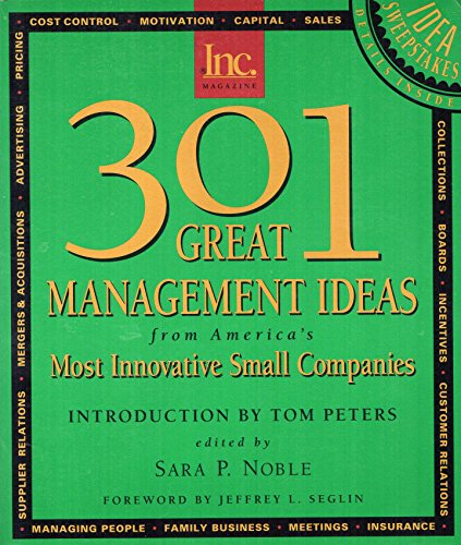 9780962614644: 301 Great Management Ideas: From America's Most Innovative Small Companies