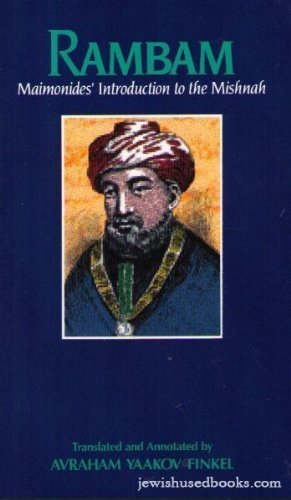 Rambam: Maimonides' introduction to the Mishnah (9780962622625) by Maimonides, Moses