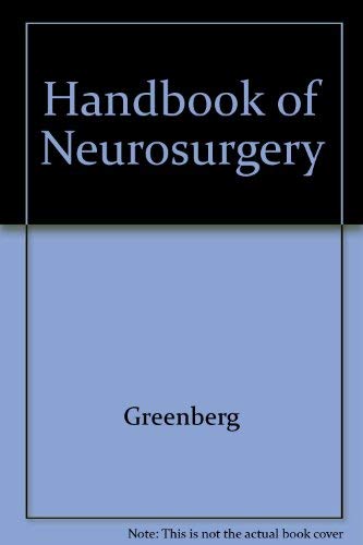 Imagen de archivo de Handbook of Neurosurgery, Volume I & II a la venta por HPB-Red