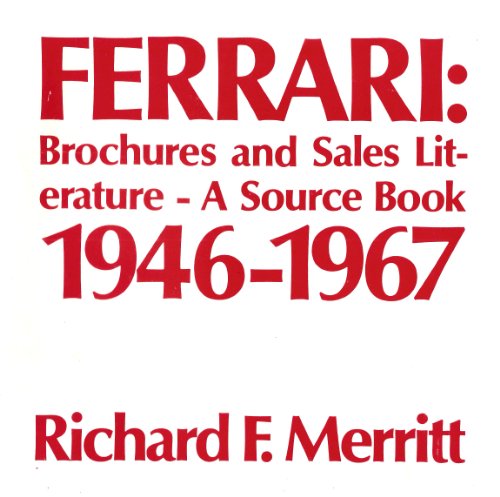 9780962652301: Ferrari Brochures and Sales Literature 1968-1989