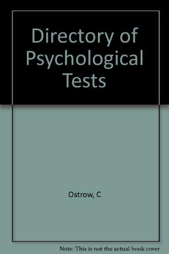 Beispielbild fr Directory of Psychological Tests in the Sport and Exercise Sciences zum Verkauf von Anybook.com