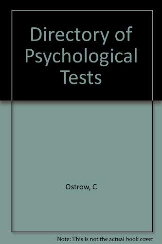 Stock image for Directory of Psychological Tests in the Sport and Exercise Sciences for sale by Anybook.com