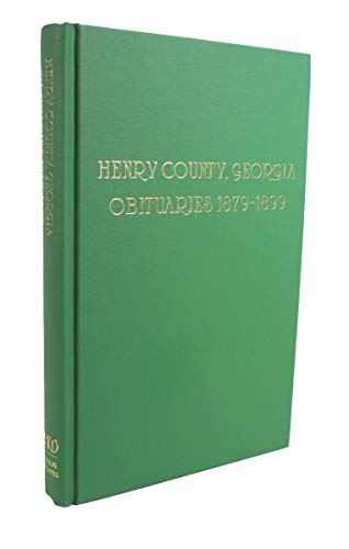 Stock image for Henry County, Georgia, obituaries, [dates] for sale by M & M Books