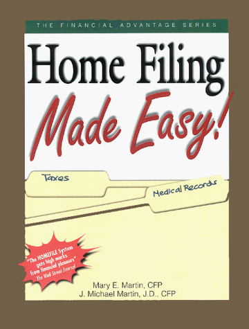Beispielbild fr Home Filing Made Easy! : Guide to Financial Organization zum Verkauf von Better World Books