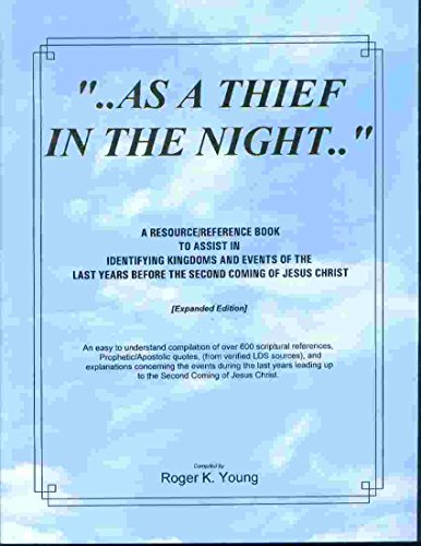 Imagen de archivo de As A Thief in the Night a la venta por Jenson Books Inc