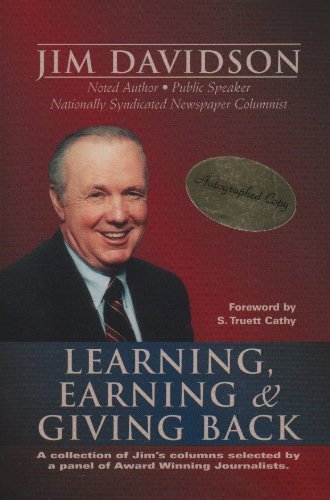 Stock image for Learning, Earning and Giving Back: A Collection of Jims Columns Se for sale by Hawking Books