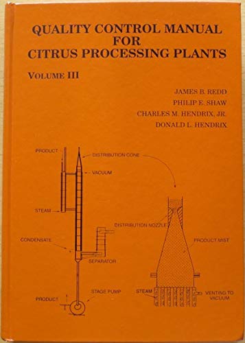 Beispielbild fr Quality Control Manual for Citrus Processing Plants: Flavor : General, Systems, Important Volatiles, Shelf-Life, Specialty and By-Products, . to the Processed Product, Miscellaneous conve zum Verkauf von dsmbooks