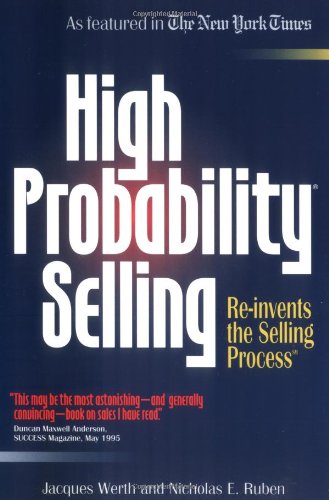 Imagen de archivo de High Probability Selling a la venta por ThriftBooks-Atlanta