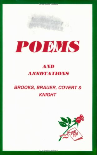 Poems and Annotations: Trilogy (9780963271853) by Brooks, Gwendolyn; Brauer, Anne Brooks; Covert; Knight, Etheridge