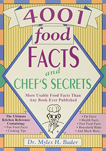 Beispielbild fr 4001 Food Facts and Chef's Secrets zum Verkauf von Wonder Book