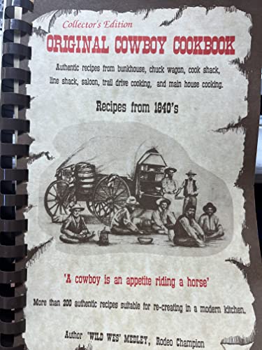Stock image for Original Cowboy Cookbook for sale by Ergodebooks