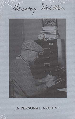 Beispielbild fr Henry Miller: A Personal Archive zum Verkauf von Eureka Books