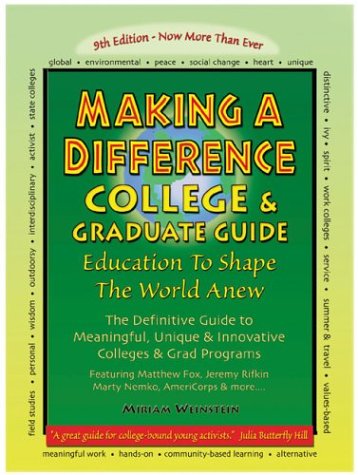 Beispielbild fr Making a Difference: College & Graduate Guide, 9th Edition zum Verkauf von The Book Cellar, LLC