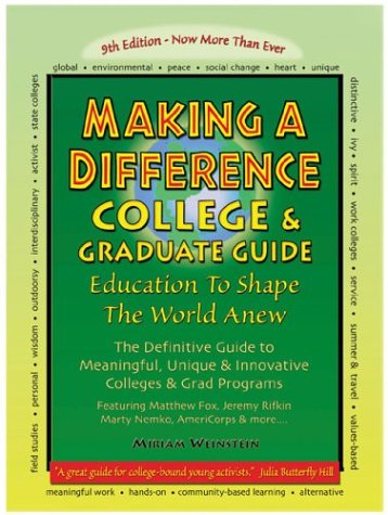 9780963461889: Making a Difference: College & Graduate Guide, 9th Edition