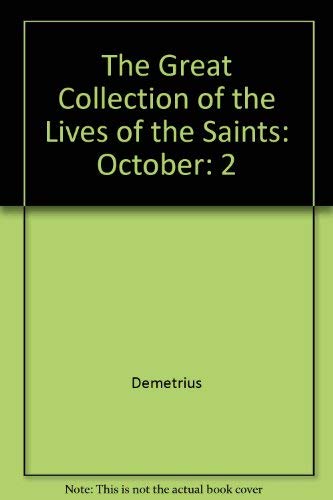 Beispielbild fr The Great Collection of the Lives of the Saints, Vol. 2: October zum Verkauf von Books From California