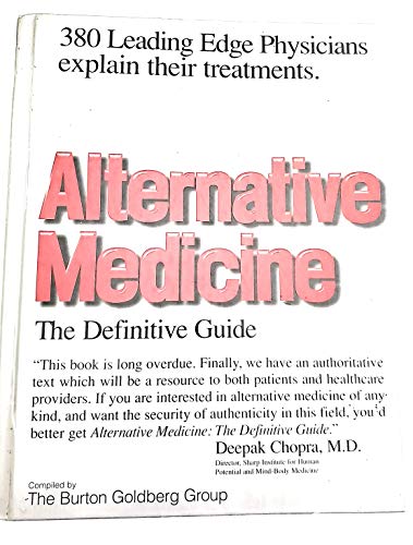 Imagen de archivo de Alternative Medicine: The Definitive Guide a la venta por Anderson Book