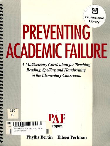 9780963647108: Preventing Academic Failure: Preventing Academic Failure ) 1999