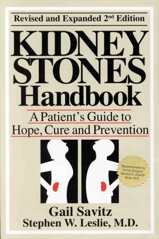 Beispielbild fr Kidney Stones Handbook : A Patient's Guide to Hope, Cure and Prevention zum Verkauf von Better World Books