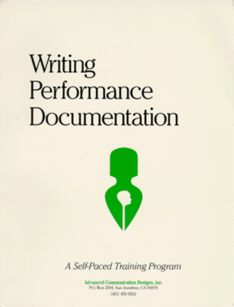 Stock image for Writing Performance Documentation: A Self-Paced Training Program for sale by ThriftBooks-Dallas